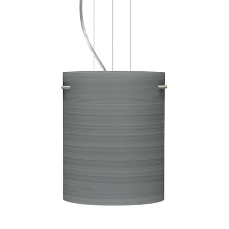 Besa Lighting Tamburo 8 Cable Pendant, Titan, Satin Nickel Finish, 1x11W LED 1KG-4006TN-LED-SN